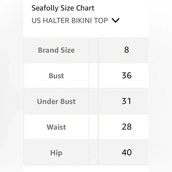 Seafolly Australia Bandeau Navy Blue Halter Bikini Top, Size 8 - Picture 8 of 8